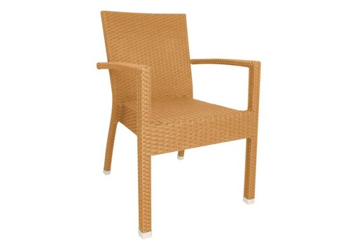  Bolero Naturel Lobby Rotan Stoelen Stapelbaar | set 4 stuks 