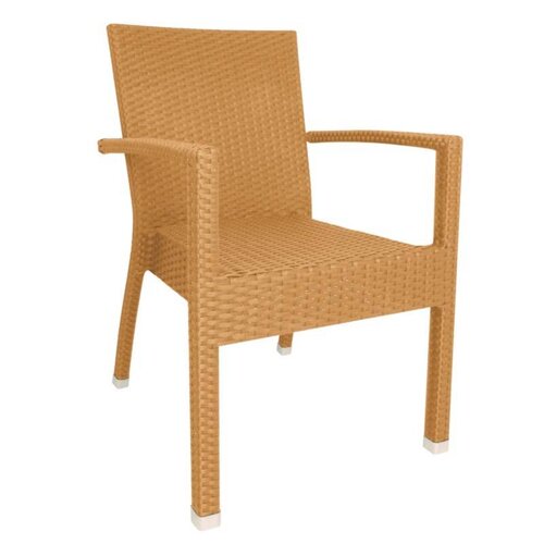  Bolero Naturel Lobby Rotan Stoelen Stapelbaar | set 4 stuks 