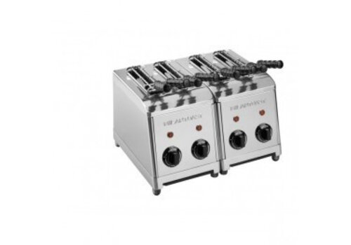  Milan Toast Tostiapparaat met 4 tangen 