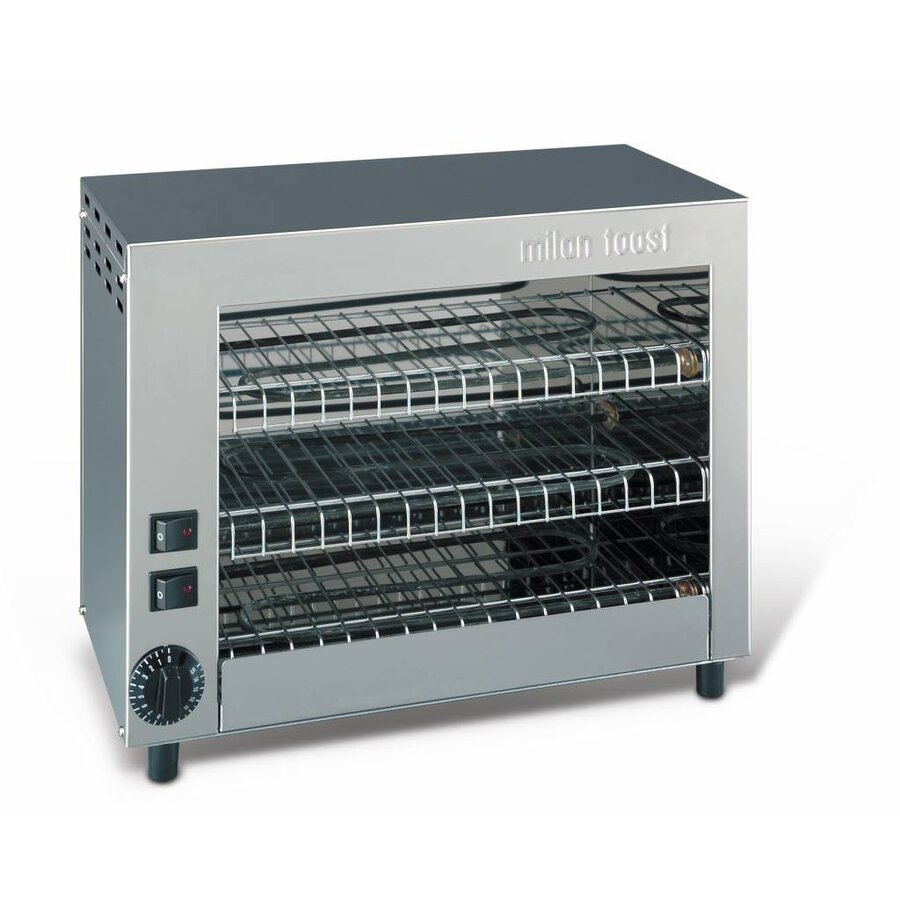 Professionele toaster RVS | 9 tangen