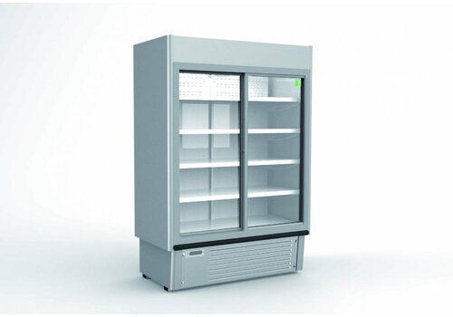 HorecaTraders Wandkoeler met schuifdeuren 1335x737x1987 mm 