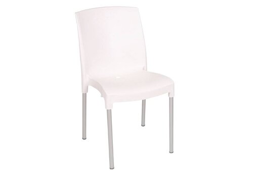  Bolero Kunststof Stoel Wit | 4 Stuks 