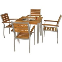 Houten Vierkante tafel 80x80cm