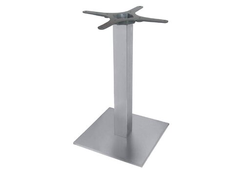 HorecaTraders RVS tafelpoot vierkant - 72 cm hoog 