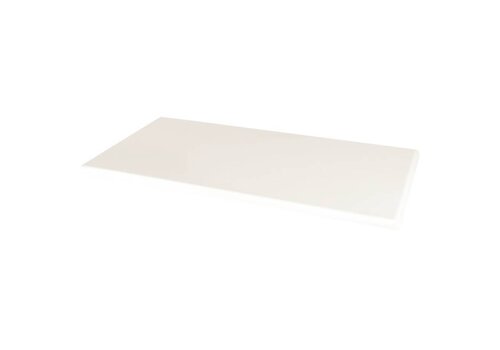  HorecaTraders Rechthoek Tafelblad Wit 110 x 70cm 