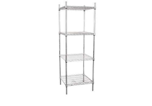  Vogue Voorraadrek met 4 schappen 183x61x61cm 