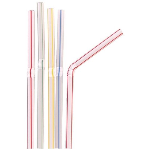  HorecaTraders Flexibele rietjes | Verschillende kleuren 