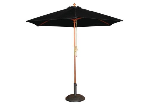  HorecaTraders Parasol Zwart Rond 3 meter Ì÷ 