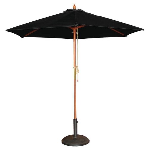  HorecaTraders Parasol Zwart Rond 3 meter Ì÷ 