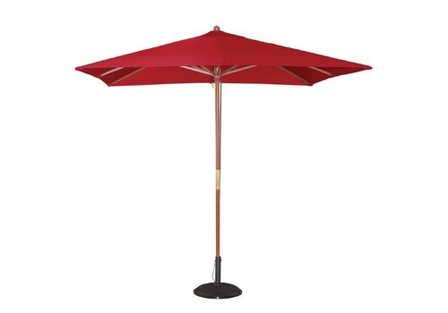  HorecaTraders Parasols Rood Vierkant 2,7(h)x 2,5(l)x 2,5(b) meter 