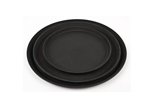  HorecaTraders Antislip Glasfiber Zwarte Dienblad | Kies uit 3 Maten 