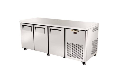 True 3-deurs RVS werkbank GN koeling | 83 x 188 x 70 cm 
