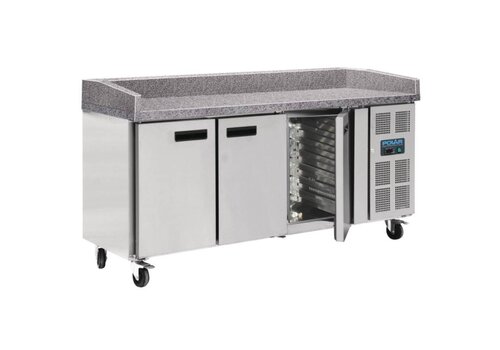  Polar patisserie werkbank 3 deurs met marmeren werkblad 