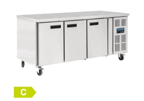  Polar patisserie koelwerkbank 3 deurs | 86 x 202 x 80 cm 