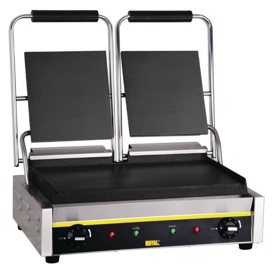 Buffalo bistro contact grill dubbel glad/glad | 2900Watt