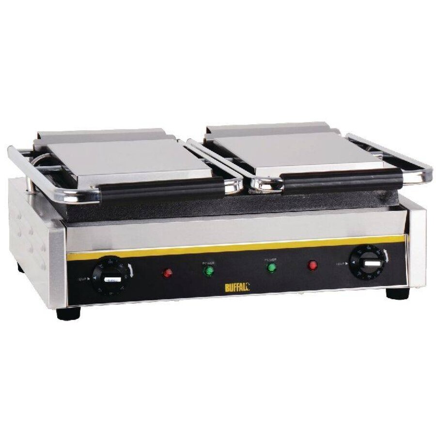 Buffalo bistro contact grill dubbel glad/glad | 2900Watt