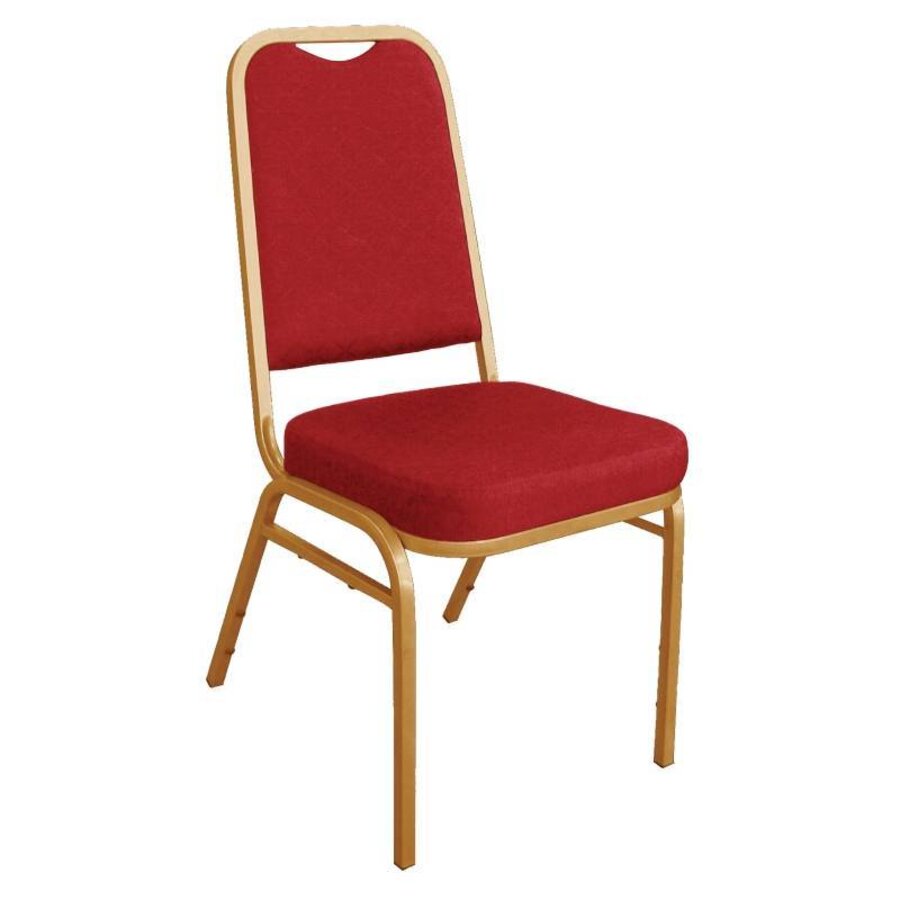 Stapelbare Congres Stoelen Rood | 4 Stuks
