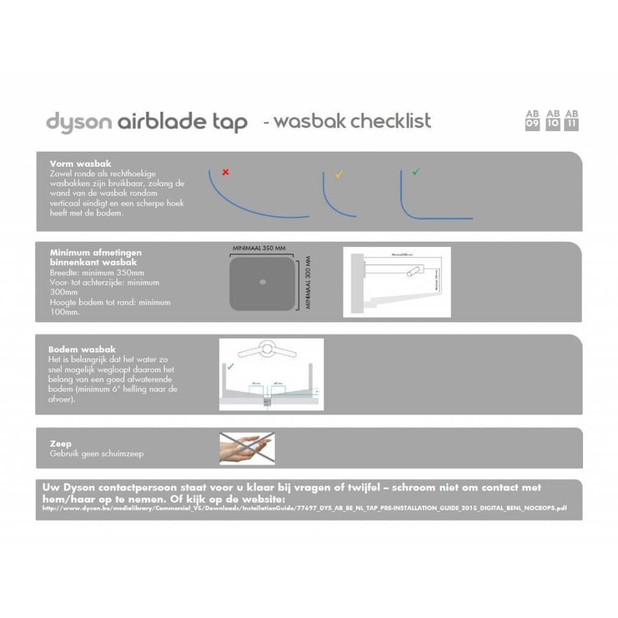 Airblade Tap Ab 09 Korte Hals