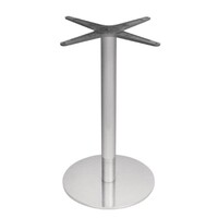 Tafelpoot RVS Rond Zilver- 68 cm