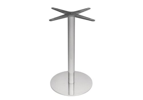  Bolero Tafelpoot RVS Rond Zilver- 68 cm 