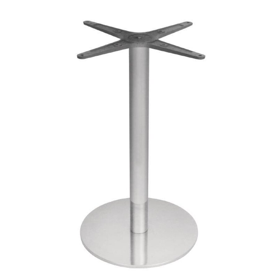 Tafelpoot RVS Rond Zilver- 68 cm