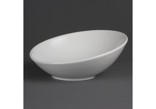  Olympia Ovale Salade Kom Porselein 25x26cm | 4 stuks 