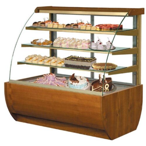  HorecaTraders Luxe Gebaksvitrine 137x87x136 cm 