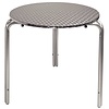 RVS stapelbare tafel | 70 cm rond