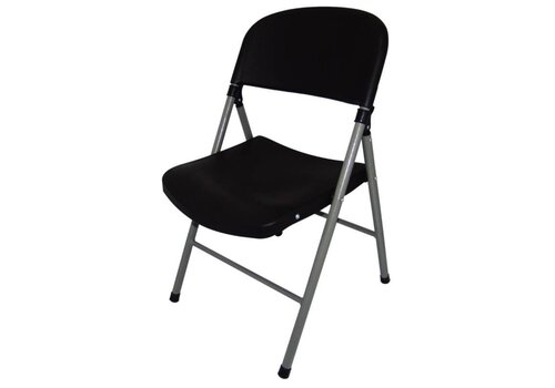  Bolero Inklapbare stoelen Kunststof Zwart | 2 Stuks 