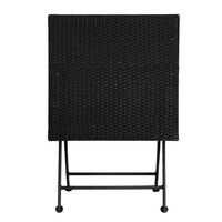 Bistro Tafel Vierkant | Zwart