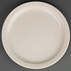 Olympia Porselein bord Ivoor Smalle Rand | 23cm (stuks 12)