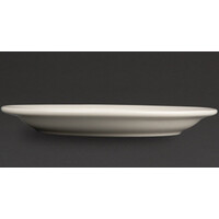 Porselein bord Ivoor Smalle Rand | 23cm (stuks 12)