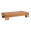 HorecaTraders Houten buffet verhoger, laag rechthoekig 37,5x21x7,5cm
