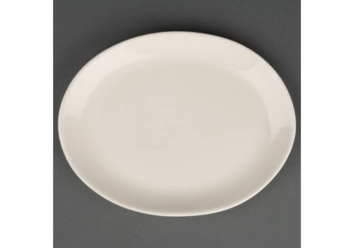  Olympia Porselein schaal Ivoor Ovaal | 20 cm (stuks 12) 