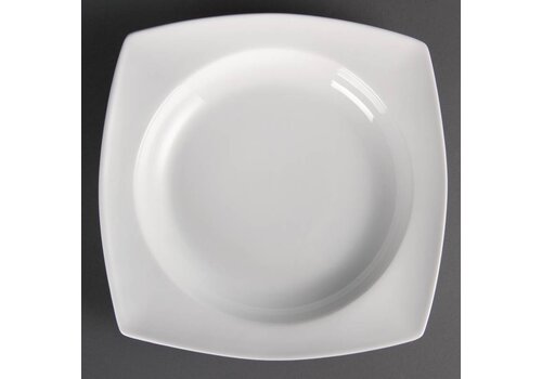  Olympia Vierkant Diepe Tafelborden 25cm | 4 stuks 