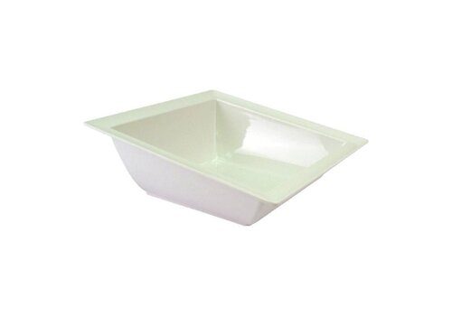  HorecaTraders Melamine schuine vierkante schaal | 5 liter 