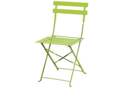  Bolero Stalen Bistro Stoelen Lichtgroen | 2 stuks 