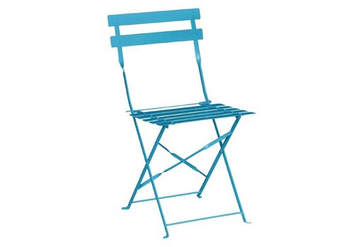  Bolero Stalen Bistro Stoelen Turquoise | 2 stuks 
