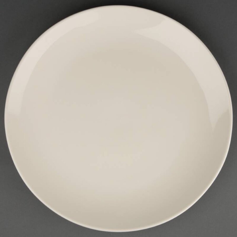 Porselein bord Vlak Ivoor | 31 cm (stuks 6)