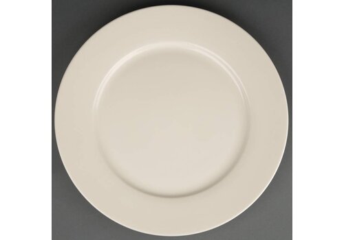  Olympia Porselein Ivoor Bord Brede Rand | 31 cm (stuks 6) 