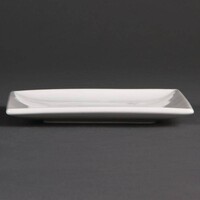 Vierkante gerecht bord wit 14 cm (stuks 12)