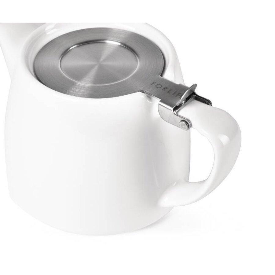 Witte stapelbare theepot | 0,5 liter