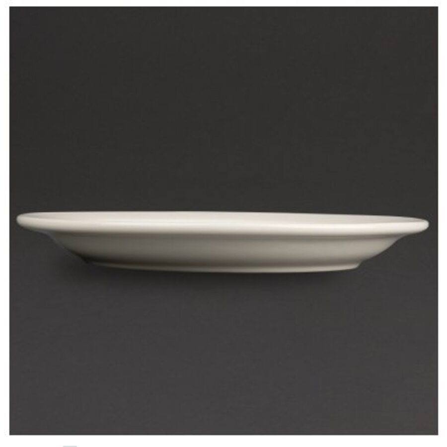 Bord met Smalle Rand Ivoor | 20cm