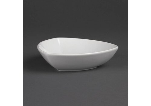  Olympia Kleine Porselein Driehoekig Schaal 18x5cm | 6 stuks 