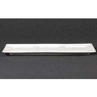 Elegante witte presenteerschaal | 30x12cm (Stuks 6)