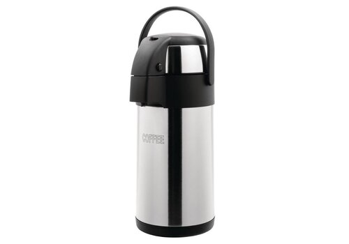  HorecaTraders RVS koffie pompkan 3 liter 