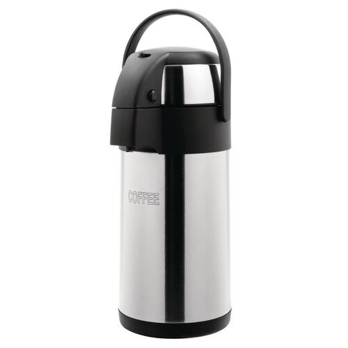  HorecaTraders RVS koffie pompkan 3 liter 