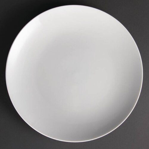  Olympia Witte porselein borden rond 31 cm (stuks 6) 