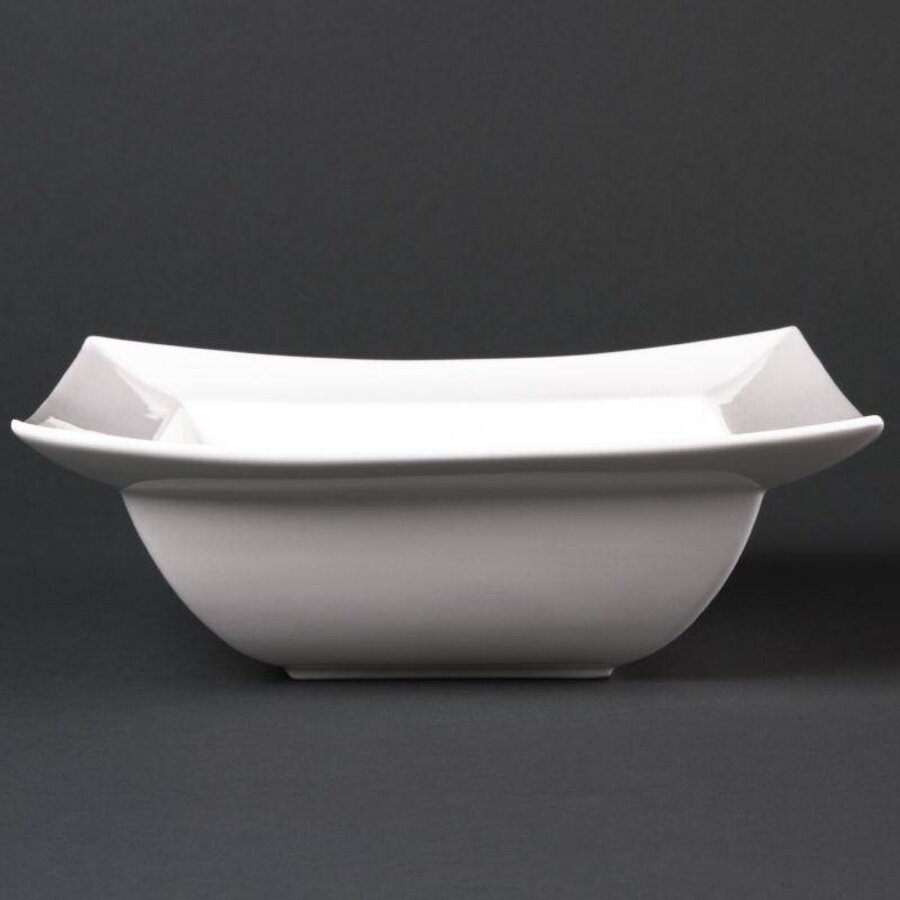 Schaal Vierkant Wit | 21 cm (Stuks 4)