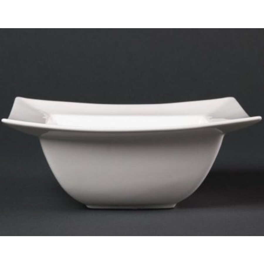 Schaal Vierkant Wit | 21 cm (Stuks 4)